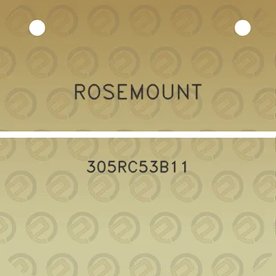 rosemount-305rc53b11