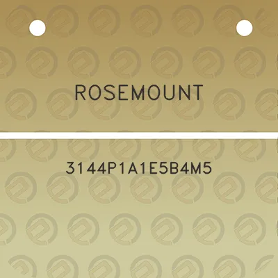 rosemount-3144p1a1e5b4m5