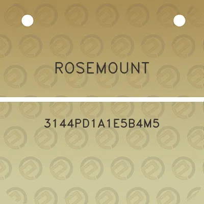 rosemount-3144pd1a1e5b4m5