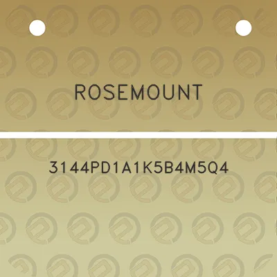 rosemount-3144pd1a1k5b4m5q4