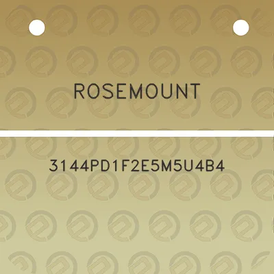 rosemount-3144pd1f2e5m5u4b4