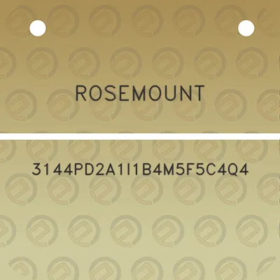 rosemount-3144pd2a1i1b4m5f5c4q4