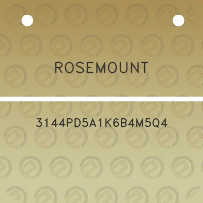 rosemount-3144pd5a1k6b4m5q4