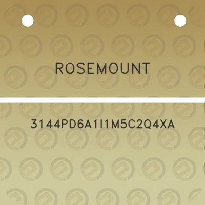 rosemount-3144pd6a1i1m5c2q4xa