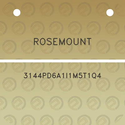 rosemount-3144pd6a1i1m5t1q4