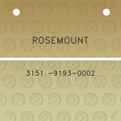 rosemount-3151-9193-0002