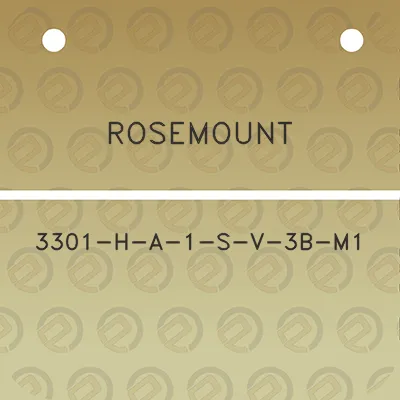 rosemount-3301-h-a-1-s-v-3b-m1