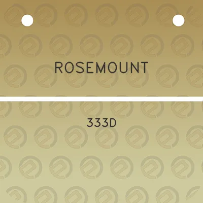 rosemount-333d