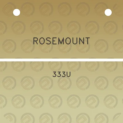 rosemount-333u