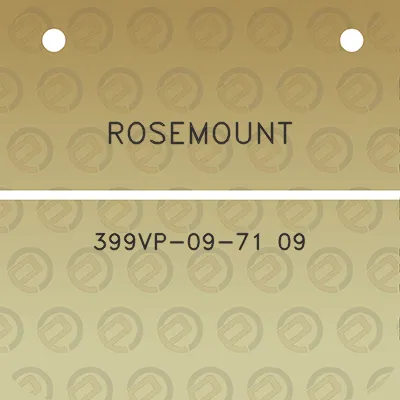 rosemount-399vp-09-71-09