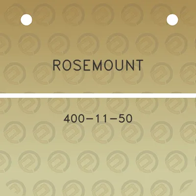 rosemount-400-11-50