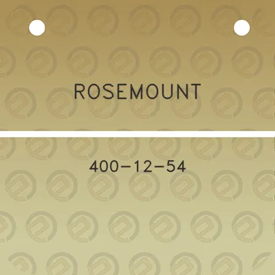 rosemount-400-12-54