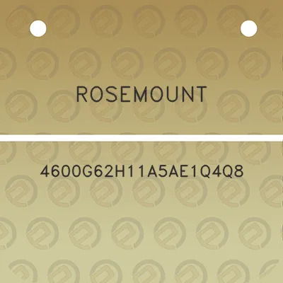 rosemount-4600g62h11a5ae1q4q8