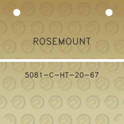 rosemount-5081-c-ht-20-67