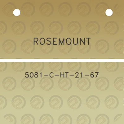 rosemount-5081-c-ht-21-67