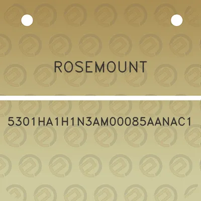 rosemount-5301ha1h1n3am00085aanac1