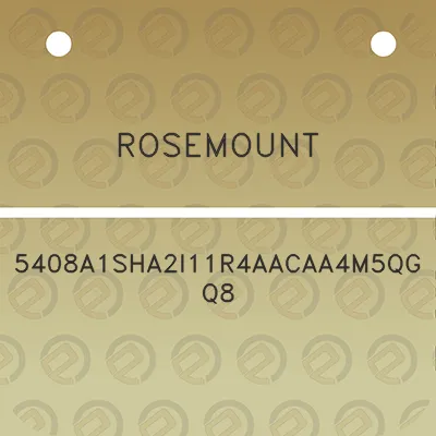 rosemount-5408a1sha2i11r4aacaa4m5qgq8