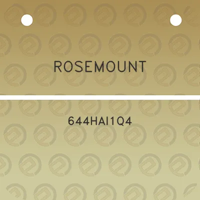 rosemount-644hai1q4