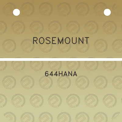 rosemount-644hana