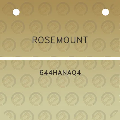 rosemount-644hanaq4