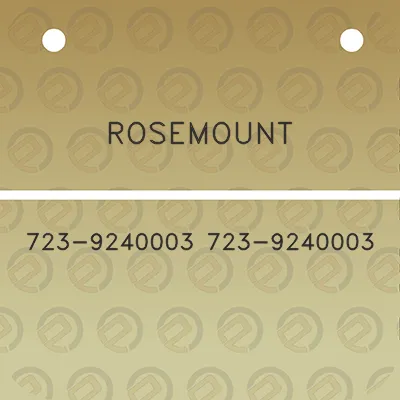 rosemount-723-9240003-723-9240003