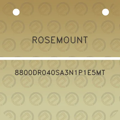 rosemount-8800dr040sa3n1p1e5mt