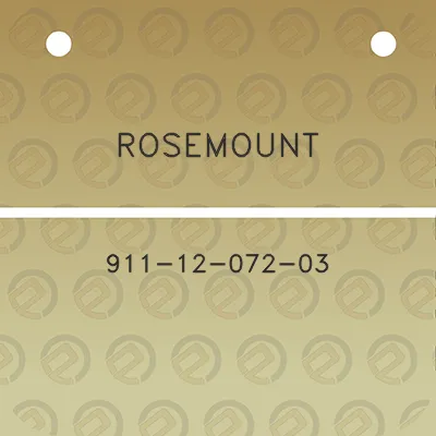 rosemount-911-12-072-03