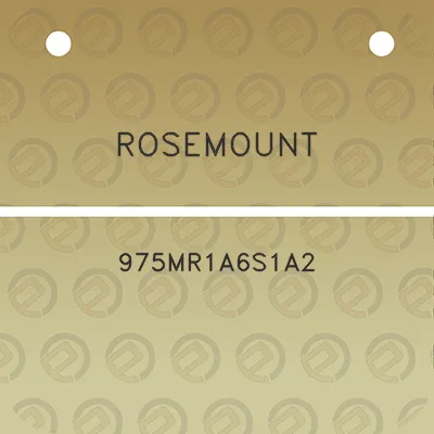 rosemount-975mr1a6s1a2