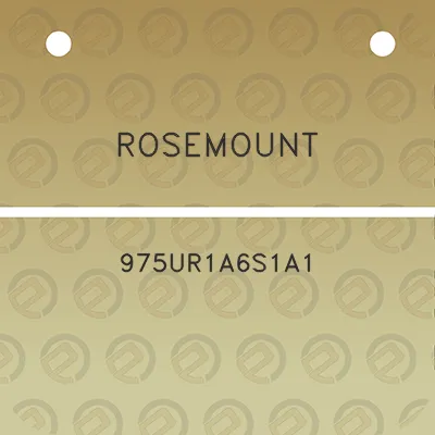 rosemount-975ur1a6s1a1