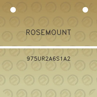 rosemount-975ur2a6s1a2