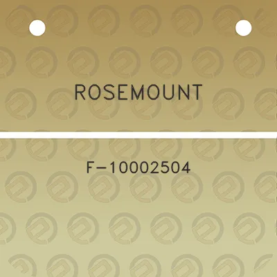 rosemount-f-10002504