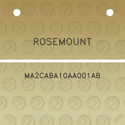 rosemount-ma2caba10aa001ab