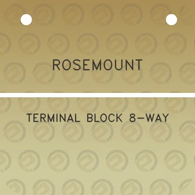 rosemount-terminal-block-8-way