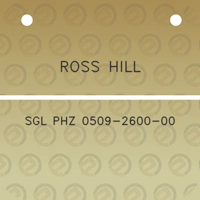 ross-hill-sgl-phz-0509-2600-00