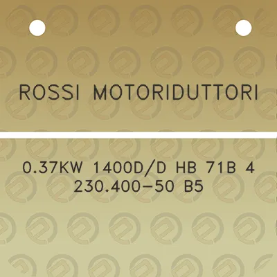 rossi-motoriduttori-037kw-1400dd-hb-71b-4-230400-50-b5