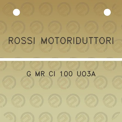 rossi-motoriduttori-g-mr-ci-100-uo3a