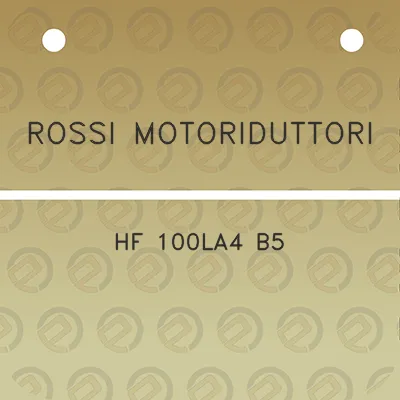 rossi-motoriduttori-hf-100la4-b5