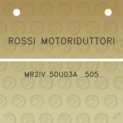 rossi-motoriduttori-mr2iv-50u03a-505