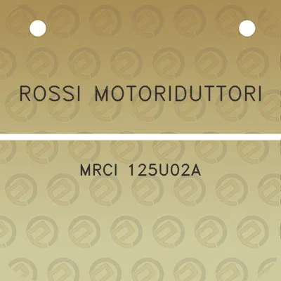 rossi-motoriduttori-mrci-125u02a