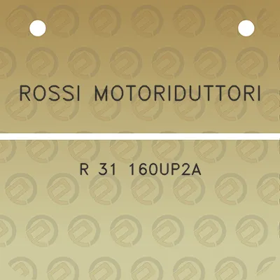 rossi-motoriduttori-r-31-160up2a