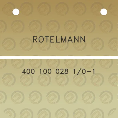 rotelmann-400-100-028-10-1