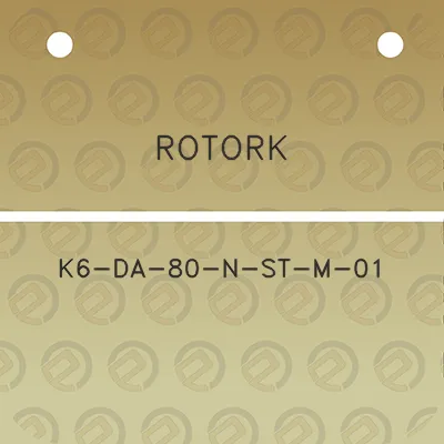 rotork-k6-da-80-n-st-m-01