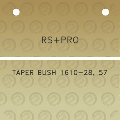 rspro-taper-bush-1610-28-57