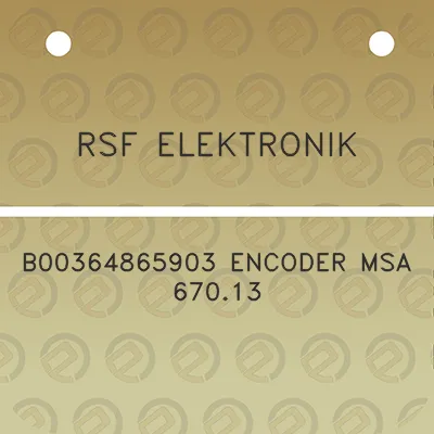 rsf-elektronik-b00364865903-encoder-msa-67013