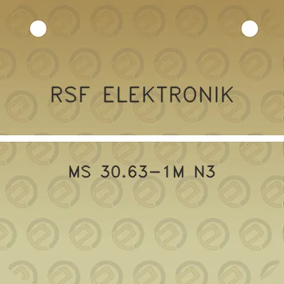 rsf-elektronik-ms-3063-1m-n3