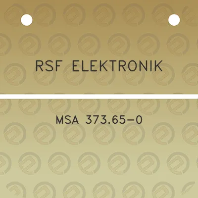 rsf-elektronik-msa-37365-0