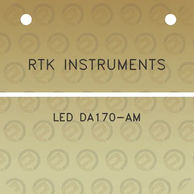 rtk-instruments-led-da170-am