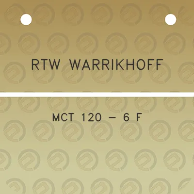 rtw-warrikhoff-mct-120-6-f