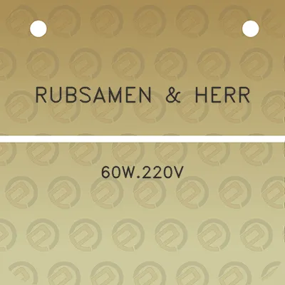 rubsamen-herr-60w220v