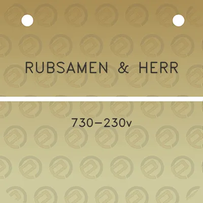 rubsamen-herr-730-230v